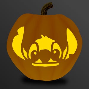 Pumpkin Carving Stencil: Cute Creature Template (PDF)