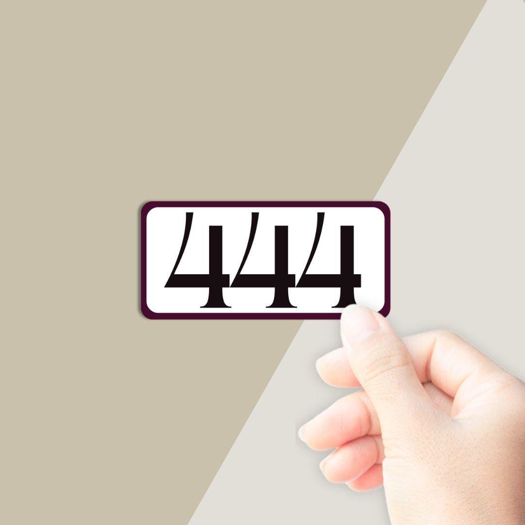 444 Vinyl Sticker - Motivational Glossy Decal - Etsy