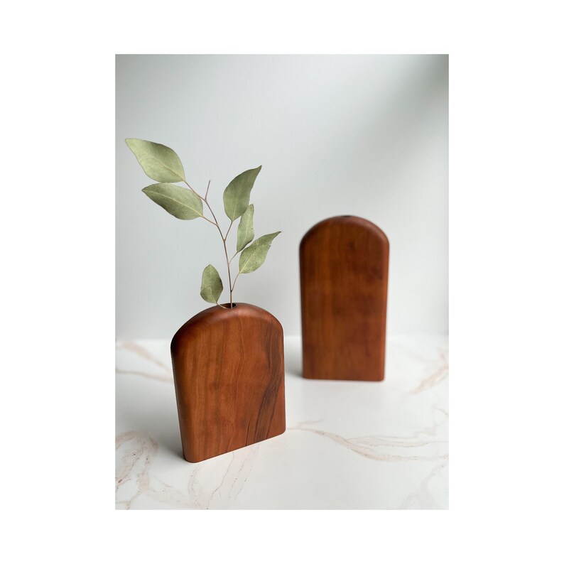 Organic Style Wood Bud Vase Flower Vase Etsy