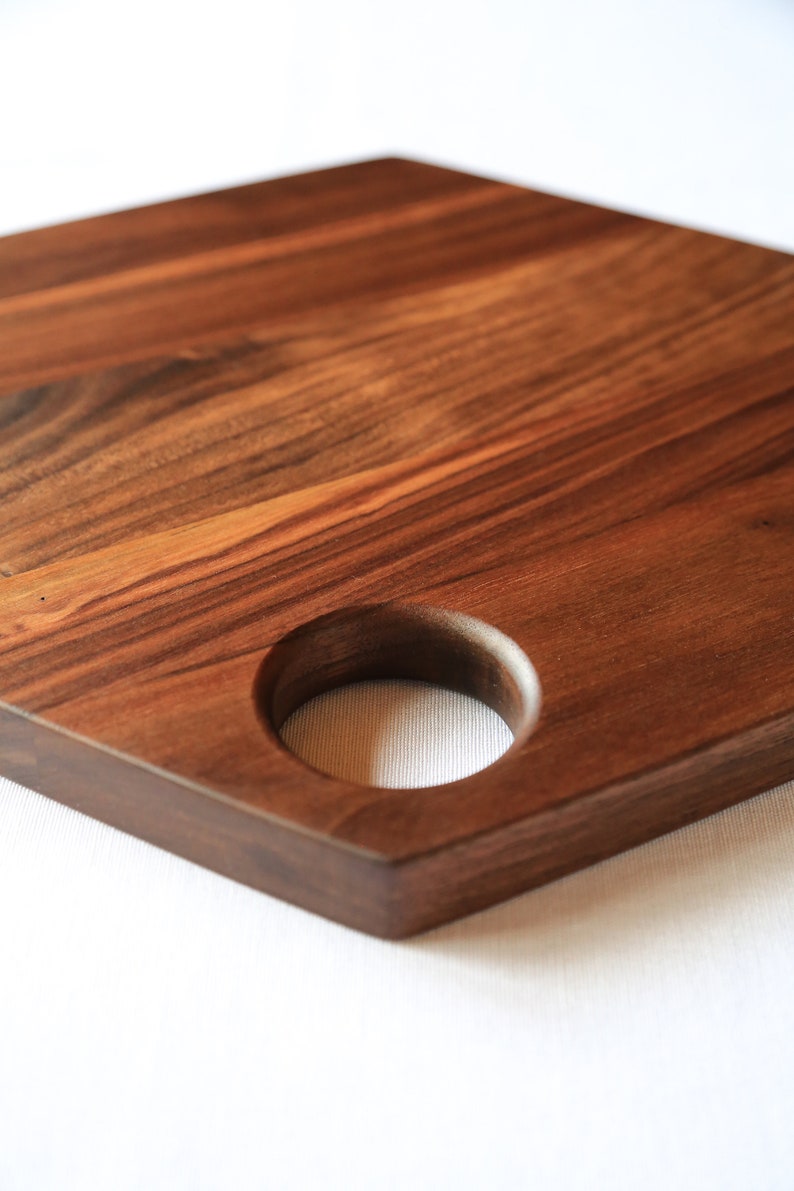 Bread Board Walnut Hexagon Charcuterie Board Cheese Board