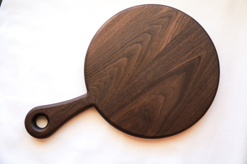 Charcuterie Board Handmade Round Walnut Platter