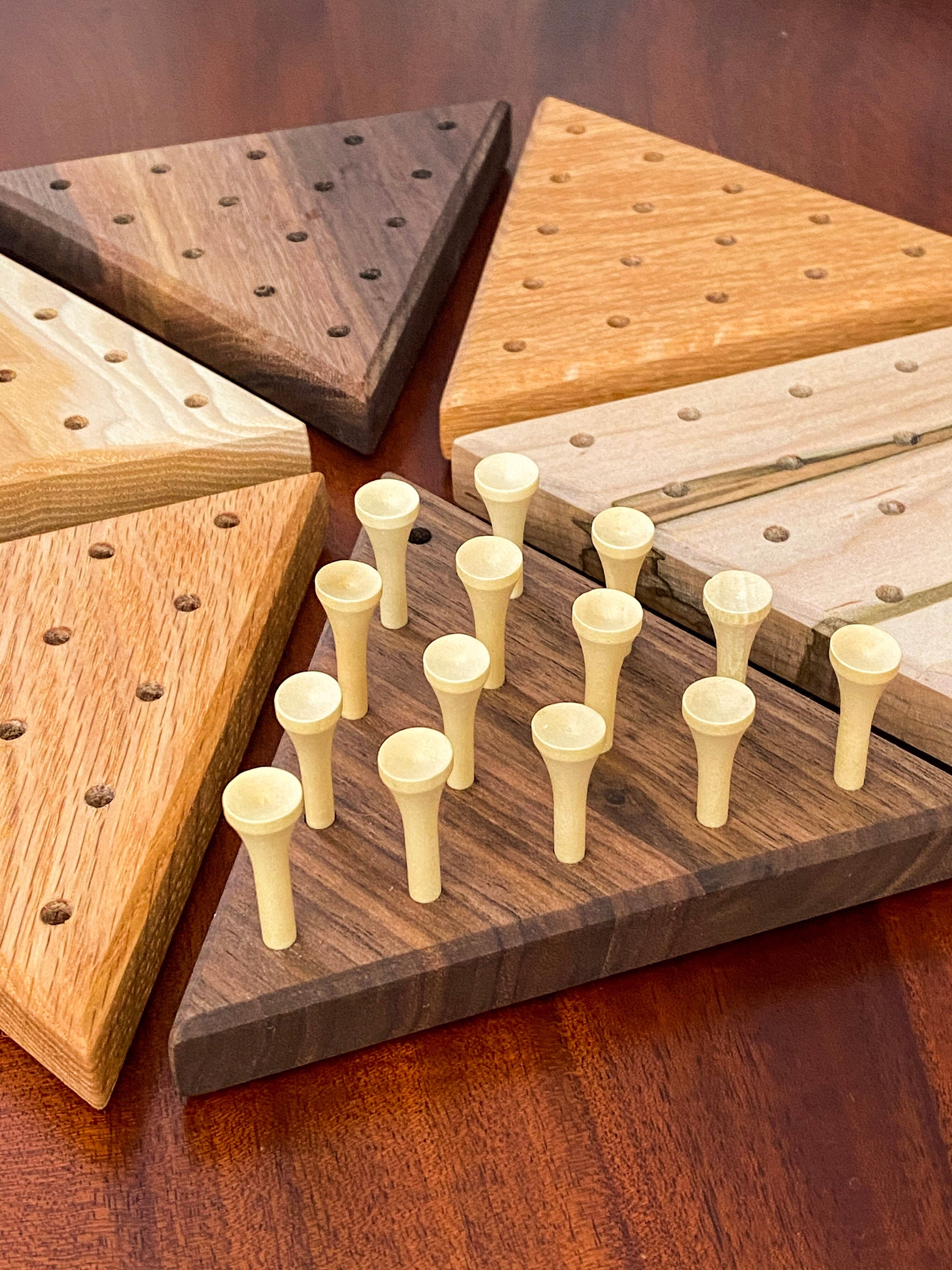 Triangle Peg Game Tricky Triangle - Etsy