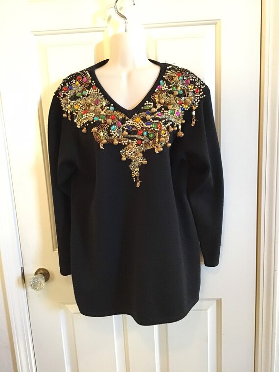 Vintage Diane Freis Wool Sweater