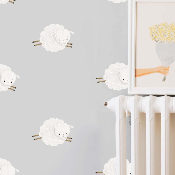 Sheep Wall Decal Etsy