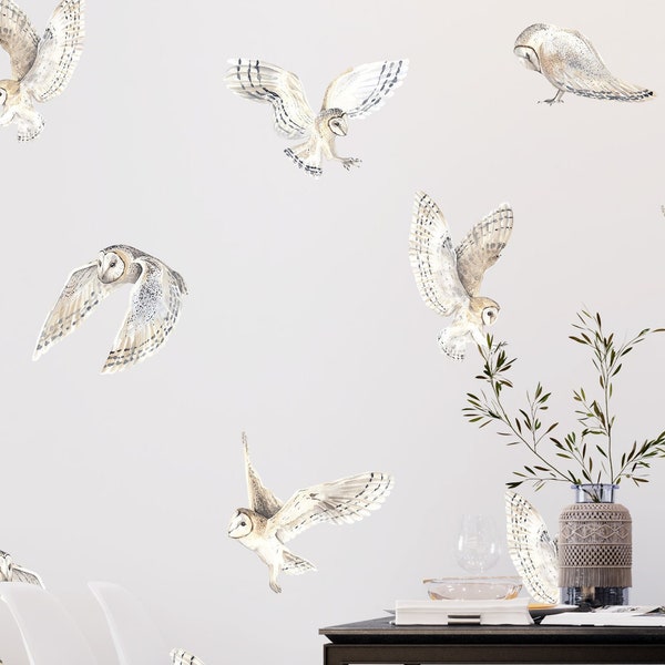 Owl Wall Decal - Etsy