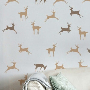 Deers  Wall Decals - Country Style Decor, Deer Stickers LF277
