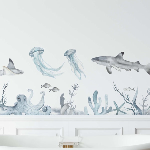 Ocean Wall Decal Etsy