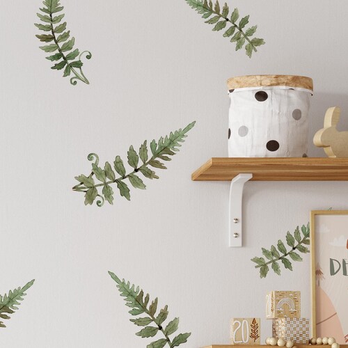 Fern Wall Decals Green Leaf Stickers KL0016 Etsy