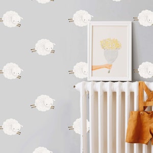 Sheep Nursery Wall Decals Lamb Stickers LF414