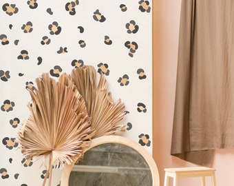 Leopard Spots Wall Stickers Animal Print Polka Dots Decals, LF123
