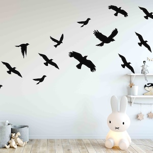 Flying Birds Wall Decal Stickers, LF177