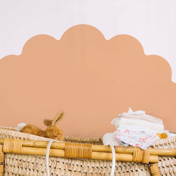 Headboard Wall Decal Arch Shell Mermaid Bed Sticker, LF178