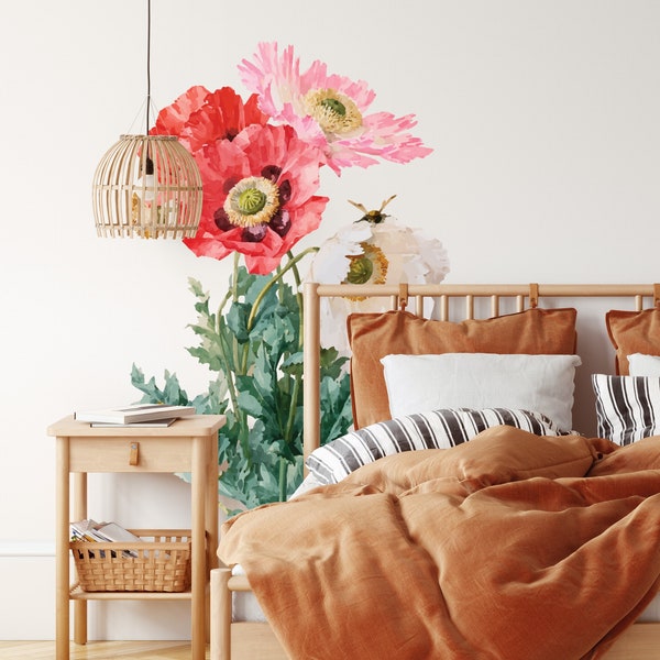 Flower Wall Decals Etsy
