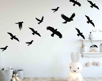 Flying Birds Wall Decal Stickers, LF177