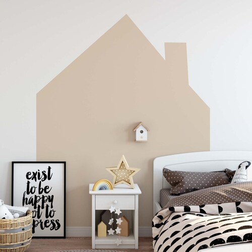 Big House Wall Decal Large Home Headboard Color Block LF237 Etsy