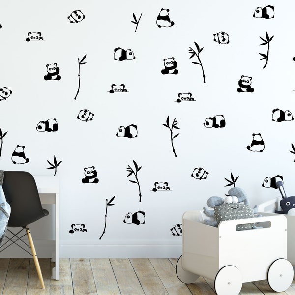 Bamboo Wall Decal Etsy