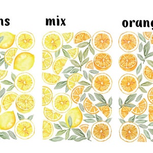 Lemon Wall Decals Watercolor Orange Stickers, LF036 - Etsy