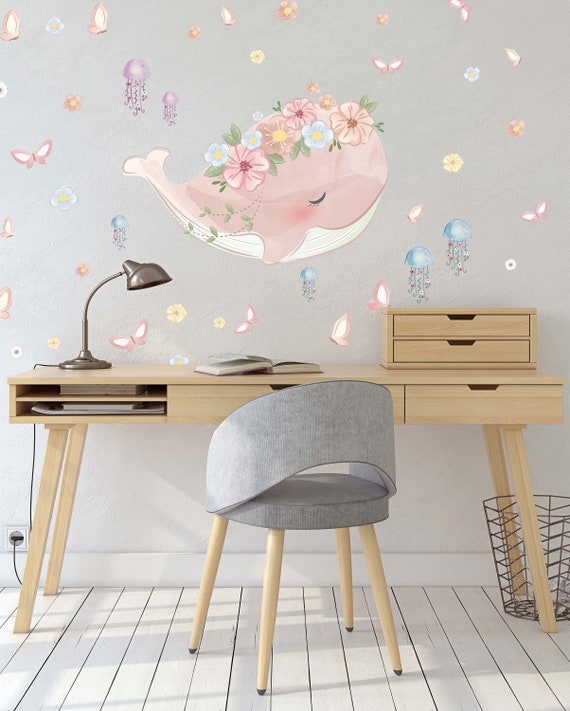 Pink 2025 whale sticker