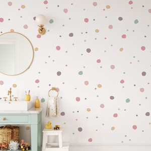 Polka Dots Wall Decals Peel & Stick Stickers,  LF006