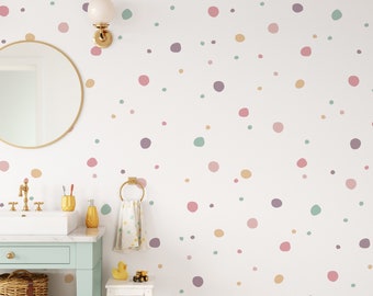 Polka Dots Wall Decals Peel & Stick Stickers,  LF006