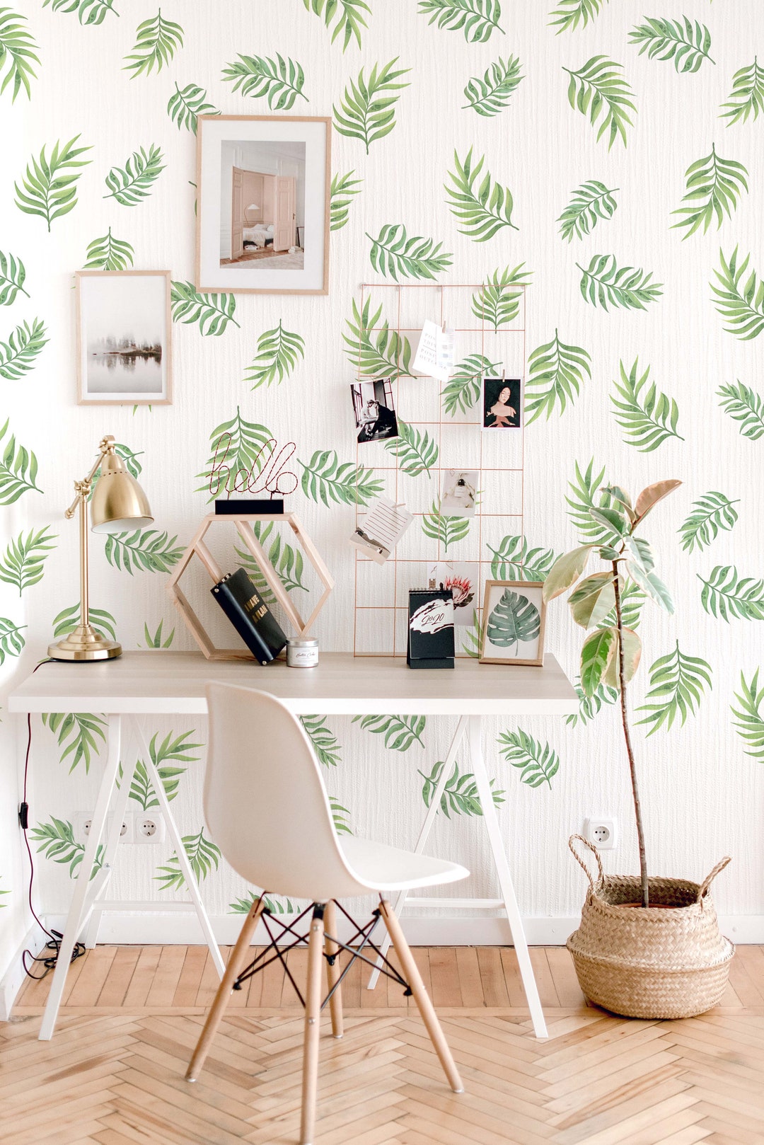 Banana Palm Leaves Wall Decals Greenery Stickers, LF265 Etsy