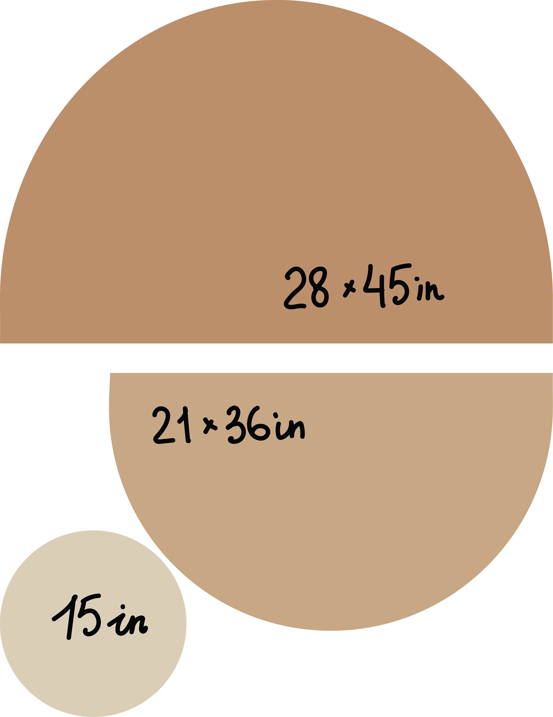 Abstract Wall Decal Half Circle Sticker Boho Color Block Etsy