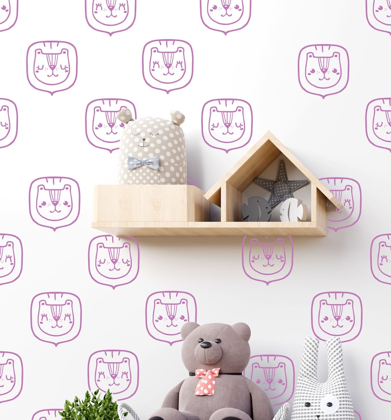 Lion Wall Decal Jungle Safari Animal Sticker Vinyl LF207 - Etsy