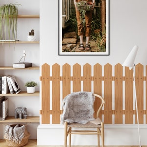 Fence Wall Decal Headboard Rustic Sticker, LF297