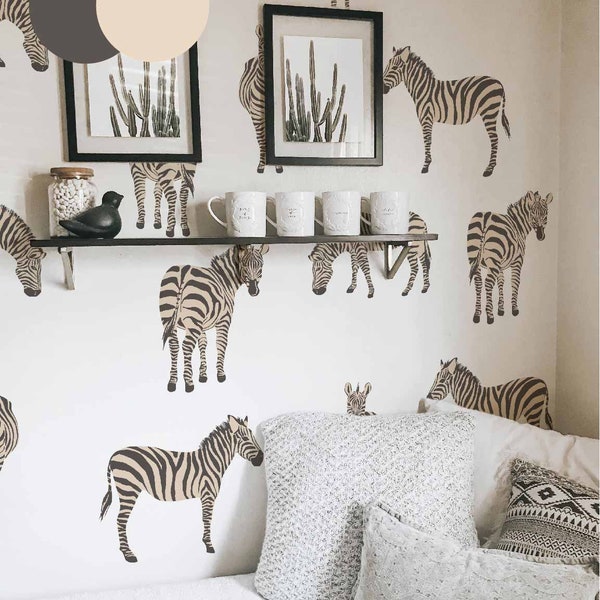 Zebra Wall Decal Etsy
