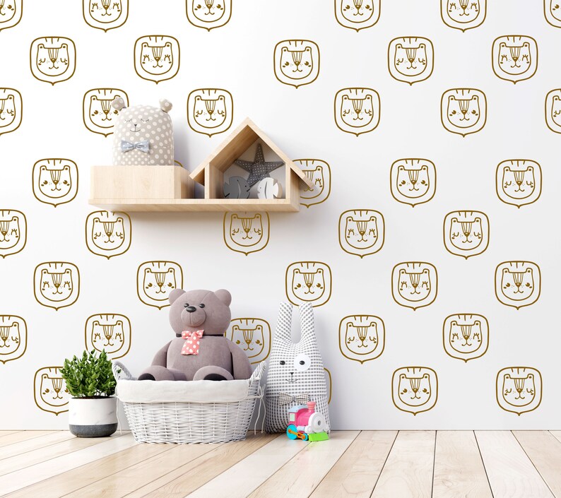 Lion Wall Decal Jungle Safari Animal Sticker Vinyl, LF207 - Etsy