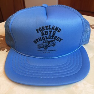 Portland Auto Upholstery Vintage 90s 5 Panel Poly/Mesh Snapback Trucker Hat