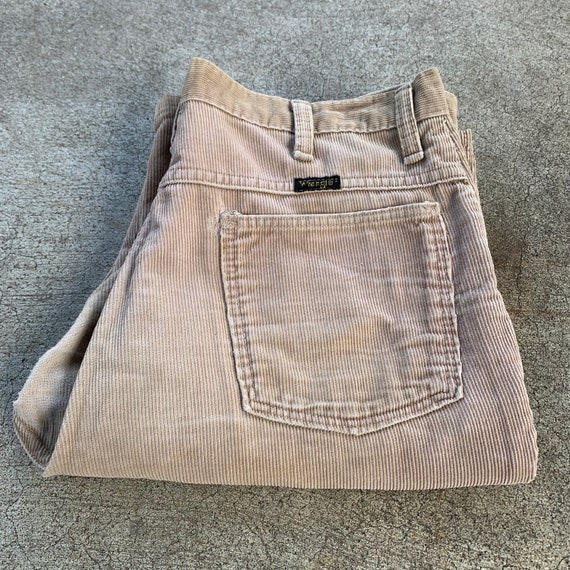 Vintage 70s Boot Cut Corduroy Wrangler Jeans 34x31