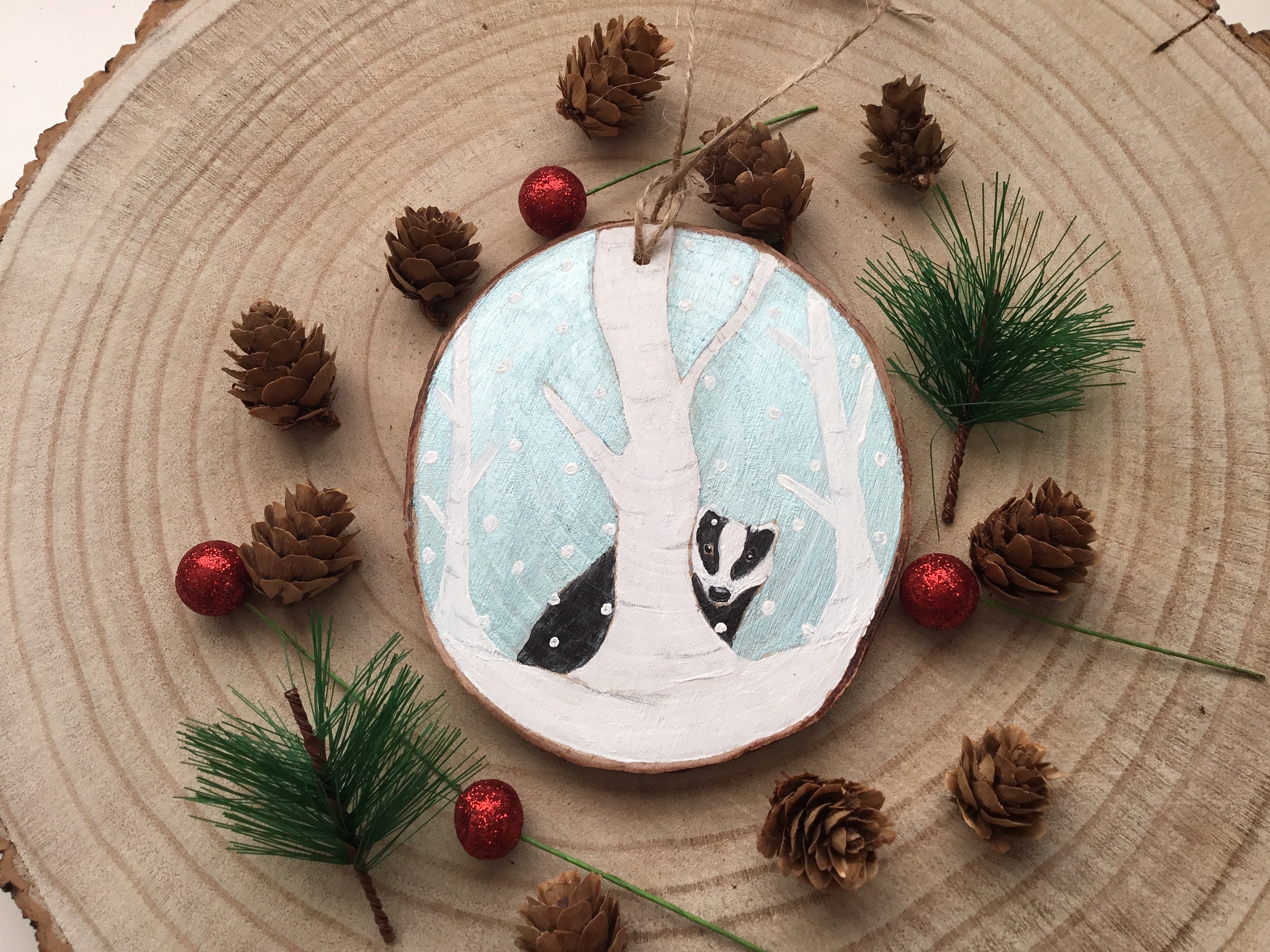 Wooden Christmas Tree Decoration Bundle. Christmas Ornaments Etsy UK