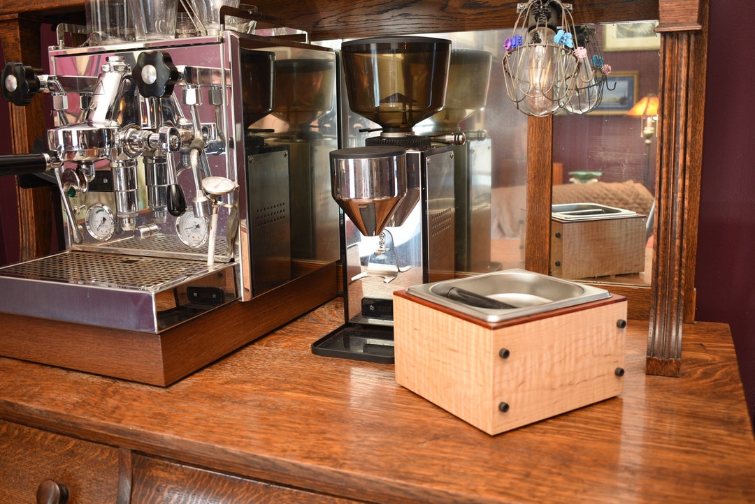 Espresso Coffee Knock Boxexotic Wood Knock Boxwooden Knock Etsy