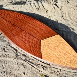 Wood Surfboard Wall Decor - Decorative Surfboard - Beach House Decor - Hawaiian Decor - Beach Lover Gift - Coastal Decor