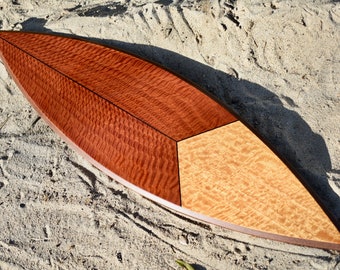 Wood Surfboard Wall Decor - Decorative Surfboard - Beach House Decor - Hawaiian Decor - Beach Lover Gift - Coastal Decor