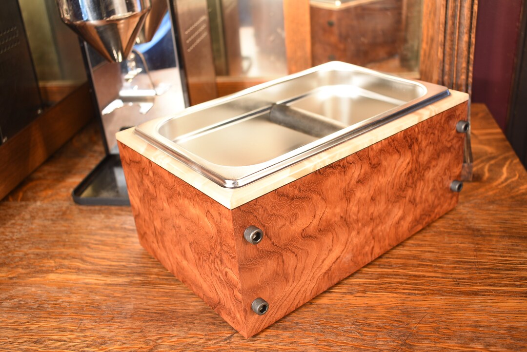 Extra Large Espresso Coffee Knock Boxexotic Wood Knock Etsy