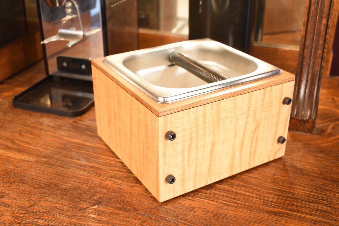 Espresso Coffee Knock Box Handmade Knock Box Exotic Wood Etsy