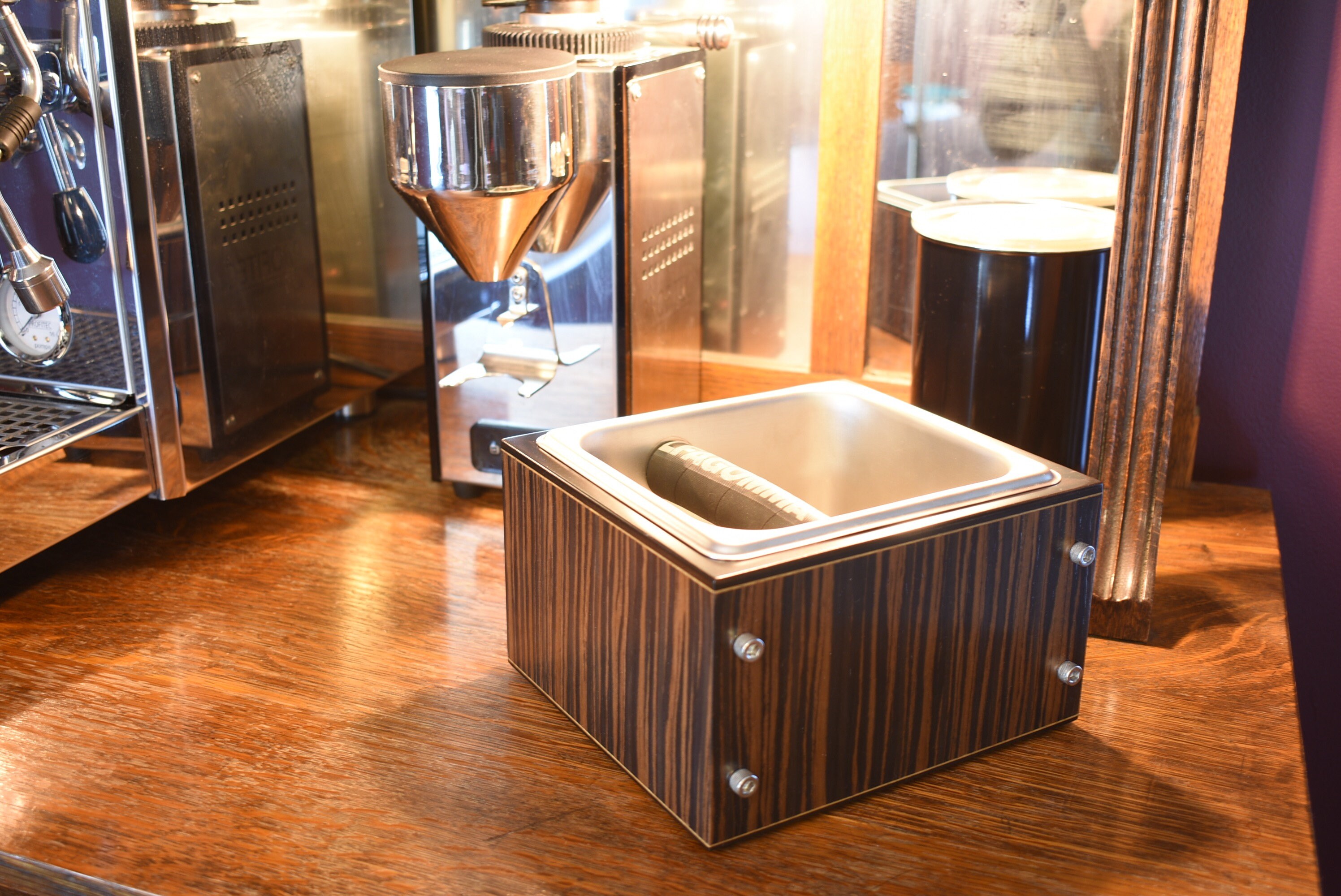 Espresso Coffee Knock Boxexotic Wood Knock Boxwooden Knock Etsy New Zealand