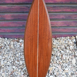 Wood Surfboard Wall Decor - Decorative Surfboard - Beach House Decor - Hawaiian Decor - Beach Lover Gift - Coastal Decor