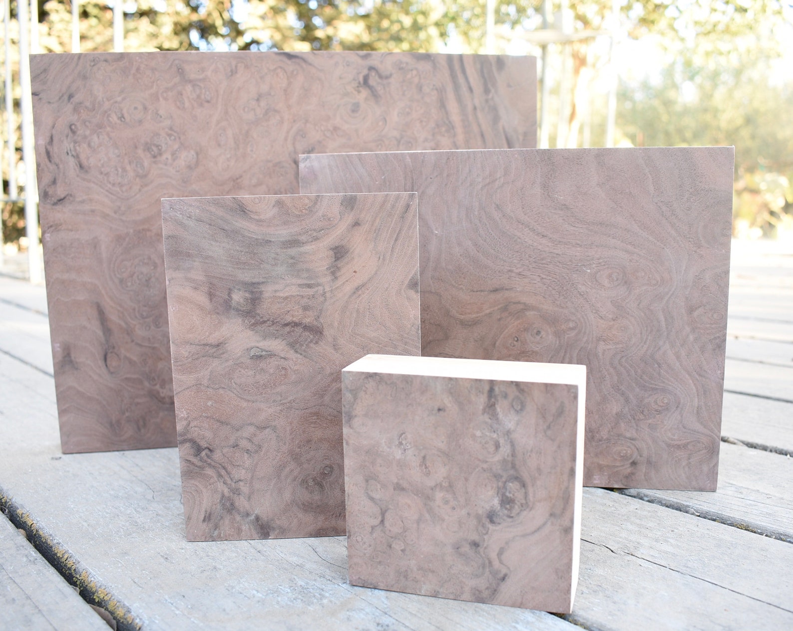 Cradled Burl Veneer Wood PanelResin Art PanelArtist Wood Etsy