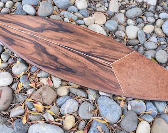 Exotic Wood Surfboard Wall Art – Limited Edition Coastal Decor