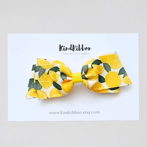 Lemon Hair Bow
