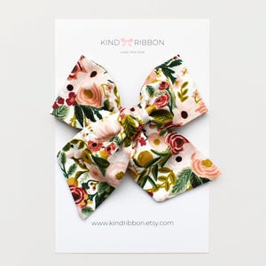 Rose - Garden Party Bow • Scrunchie • Knot Headband • Mini Me Hair Accessories