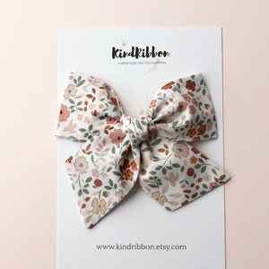 Woodland Floral Bow or Scrunchie