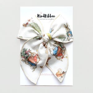 Peter Rabbit Hair Bow • Top Knot Headband