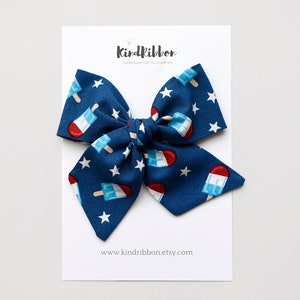 Popsicles Patriotic Bow/Scrunchie