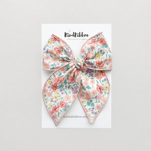 Wildflower Poppy Bow - Liberty of London Bow • Scrunchie • Knot Headband • Mini Me Hair Accessories