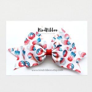 Patriotic Sweets Bow - 4inch