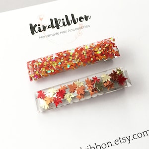 Autumn Leaves Resin Clip